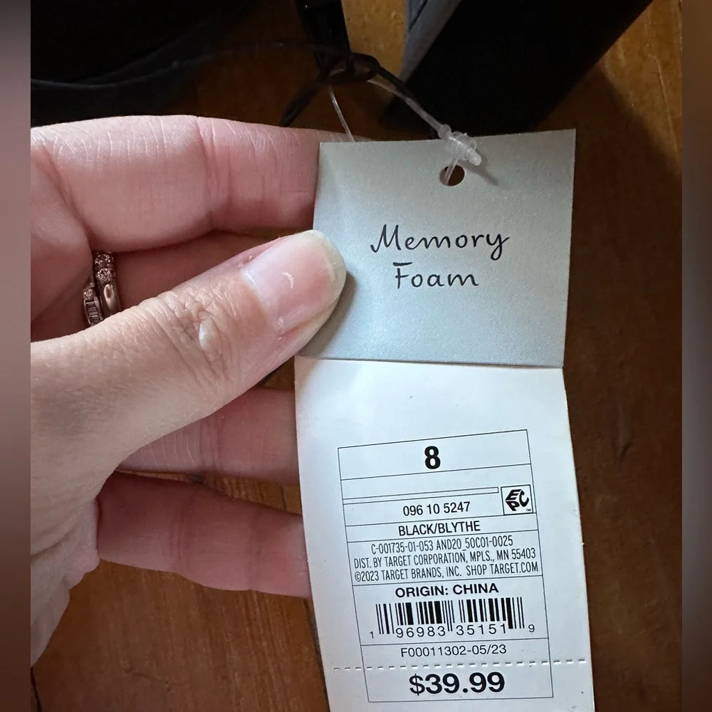 NWT Black Women's Platform memory foam Ankle Boots - Picture 5 of 6